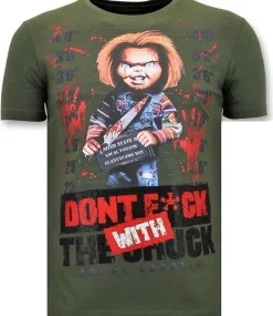T-shirt Heren - Don't Fuck With The Chuck - Groen