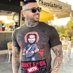 T-shirt Heren - Don't Fuck With The Chuck - Groen