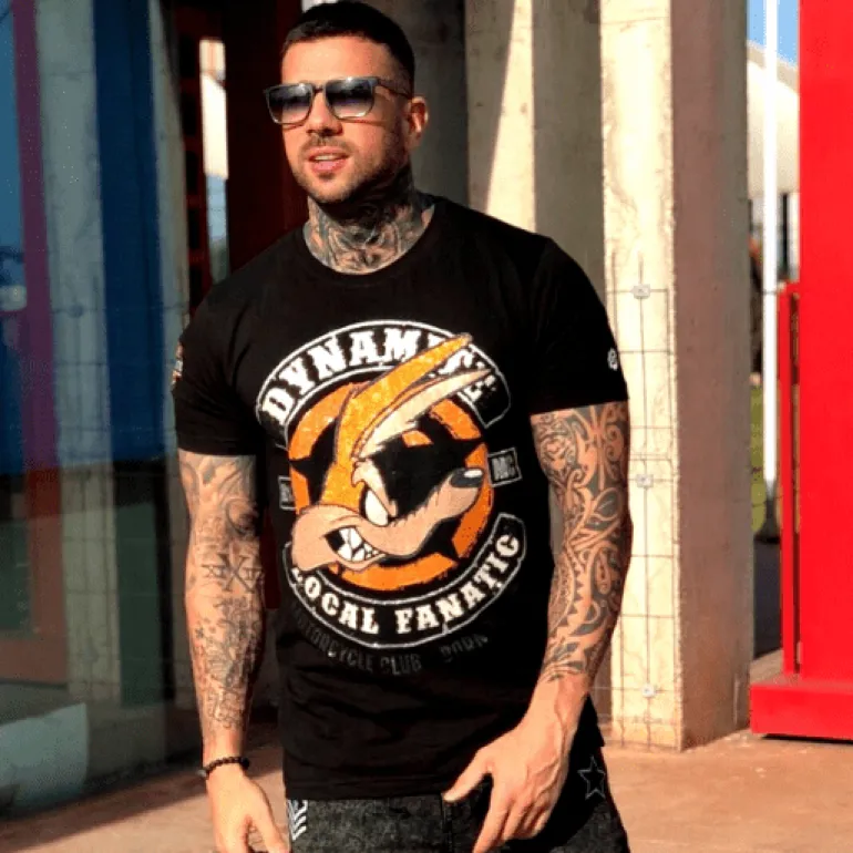 T-shirt Heren - Dynamite Coyote - Zwart