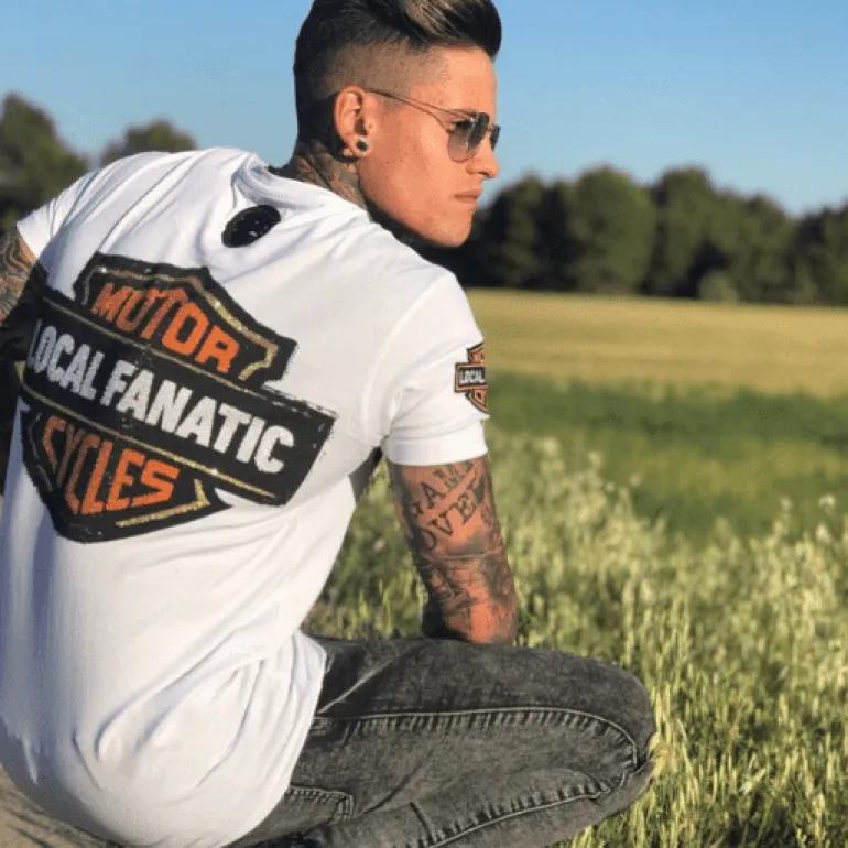 T-shirt Heren - Dynamite Coyote - Wit