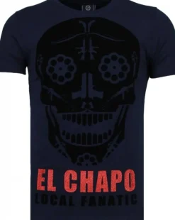 T-shirt Heren - El Chapo - Blauw