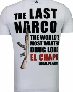 T-shirt Heren - El Chapo - Wit