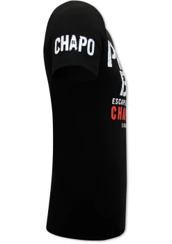 T-shirt Heren - El Chapo Prison Break - Zwart