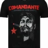 T-shirt Heren - El Comandante - Zwart
