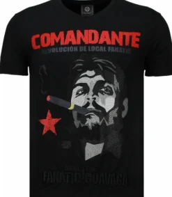T-shirt Heren - El Comandante - Zwart