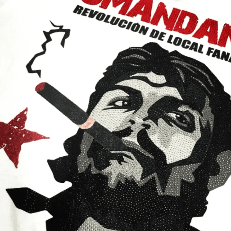 T-shirt Heren - El Comandante - Wit