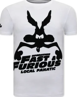 T-shirt Heren - Fast and Furious - Wit