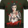 T-shirt Heren - Fighter! - Groen