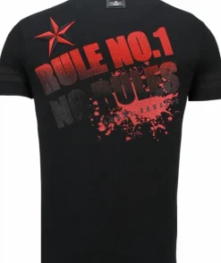 T-shirt Heren - Fighter! - Zwart