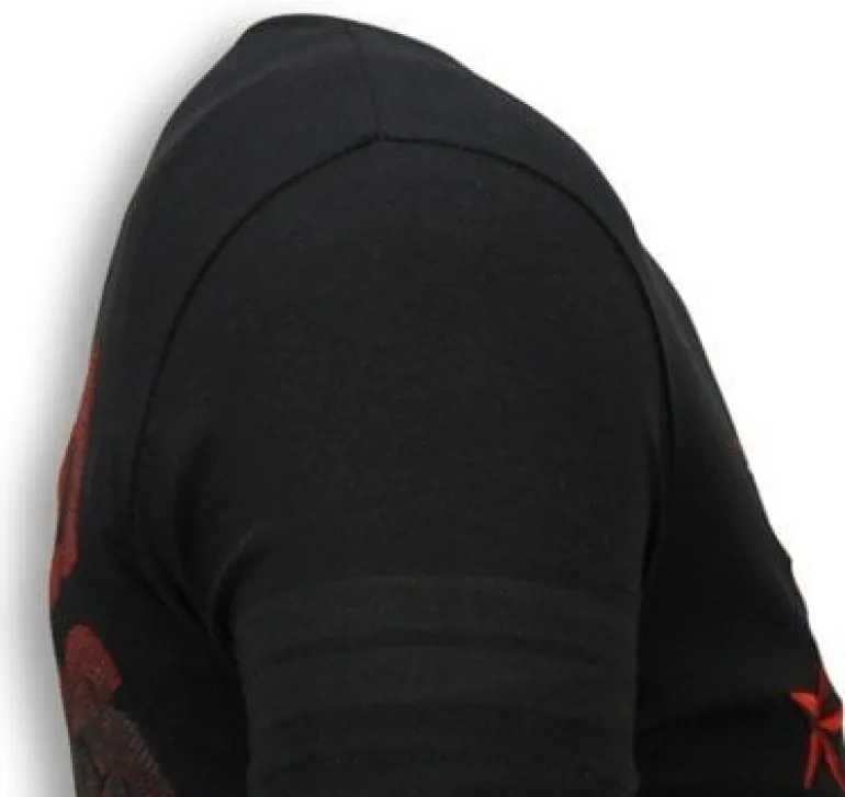 T-shirt Heren - Fighter! - Zwart