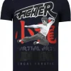 T-shirt Heren - Fighter Legend - Blauw