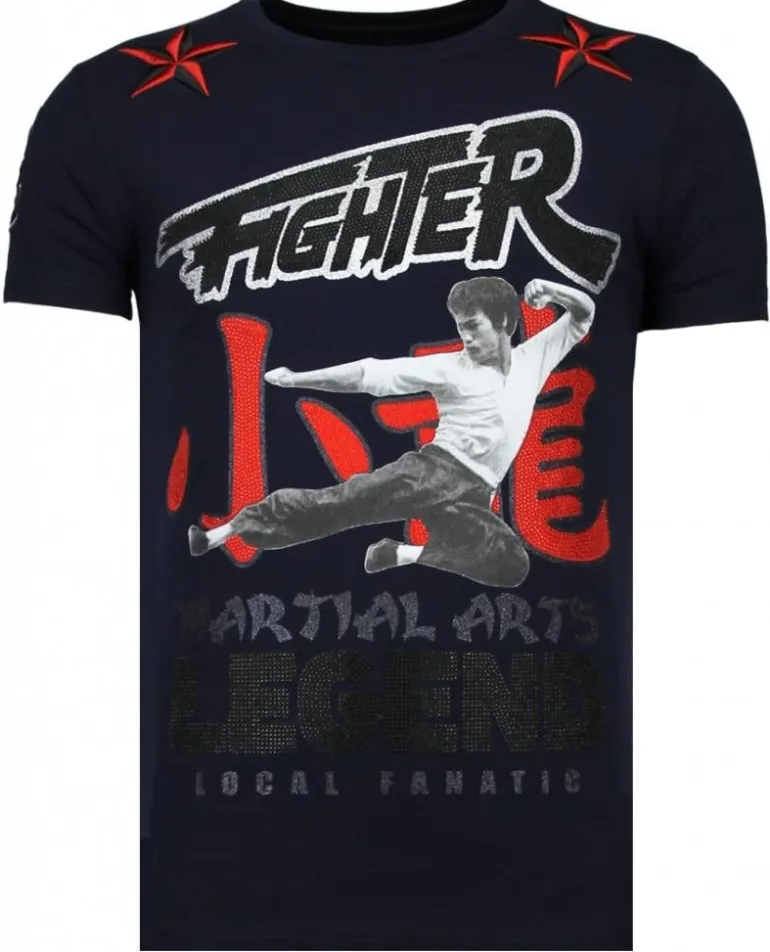 T-shirt Heren - Fighter Legend - Blauw