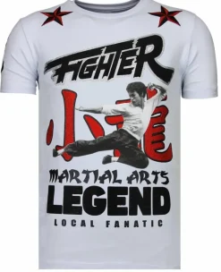 T-shirt Heren - Fighter Legend - Wit