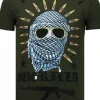 T-shirt Heren - Freedom Fighter - Groen