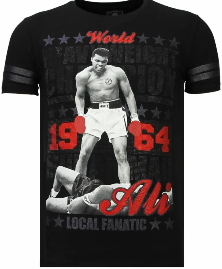 T-shirt Heren - Greatest Of All Time - Zwart