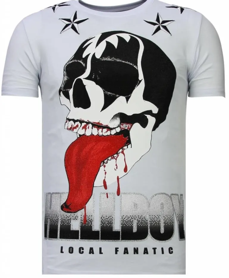 T-shirt Heren - Hellboy - Wit