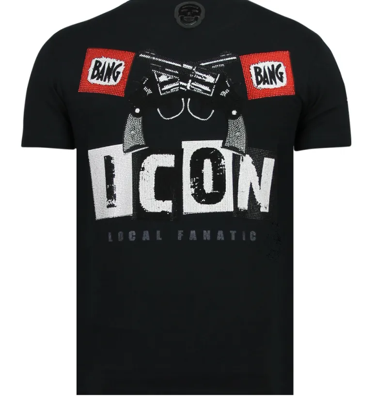 T-shirt Heren - Hero Mask - Zwart