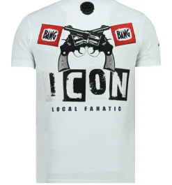 T-shirt Heren - Hero Mask - Wit