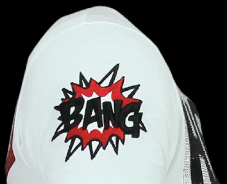 T-shirt Heren - Hero Mask - Wit