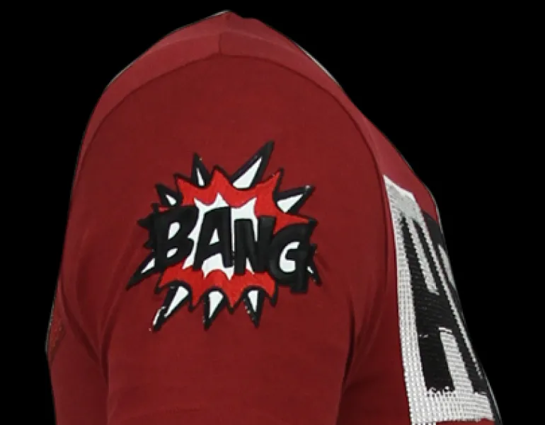 T-shirt Heren - Hero Mask - Bordeaux