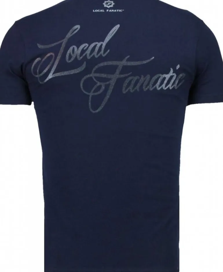 T-shirt Heren - Holy Mary - Blauw