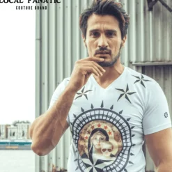 T-shirt Heren - Holy Mary - Wit