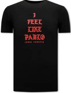 T-shirt Heren - I Feel Like Pablo - Zwart