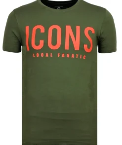 T-shirt Heren - ICONS - Groen