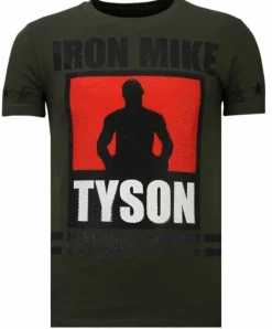 T-shirt Heren - Iron Mike Tyson - Groen