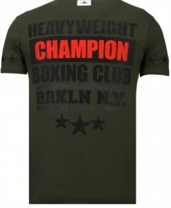 T-shirt Heren - Iron Mike Tyson - Groen