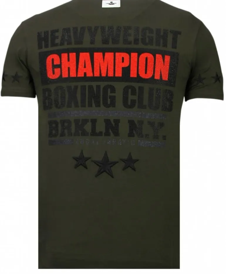 T-shirt Heren - Iron Mike Tyson - Groen