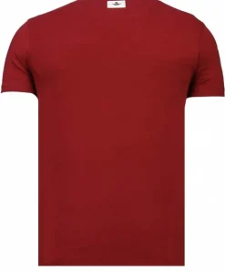 T-shirt Heren - Iron Man - Bordeaux