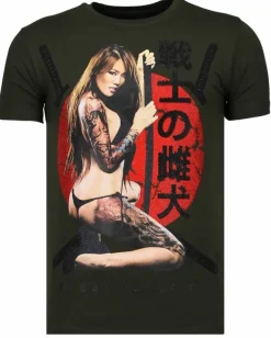 T-shirt Heren - Killer Bitch - Groen