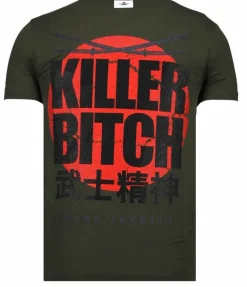 T-shirt Heren - Killer Bitch - Groen