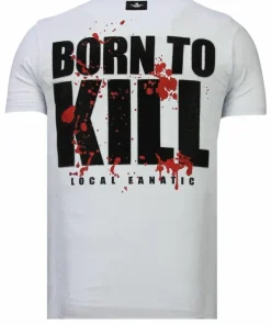 T-shirt Heren - Killer Bunny - Wit