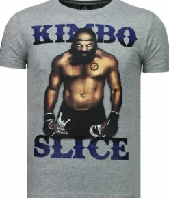 T-shirt Heren - Kimbo Slice - Grijs