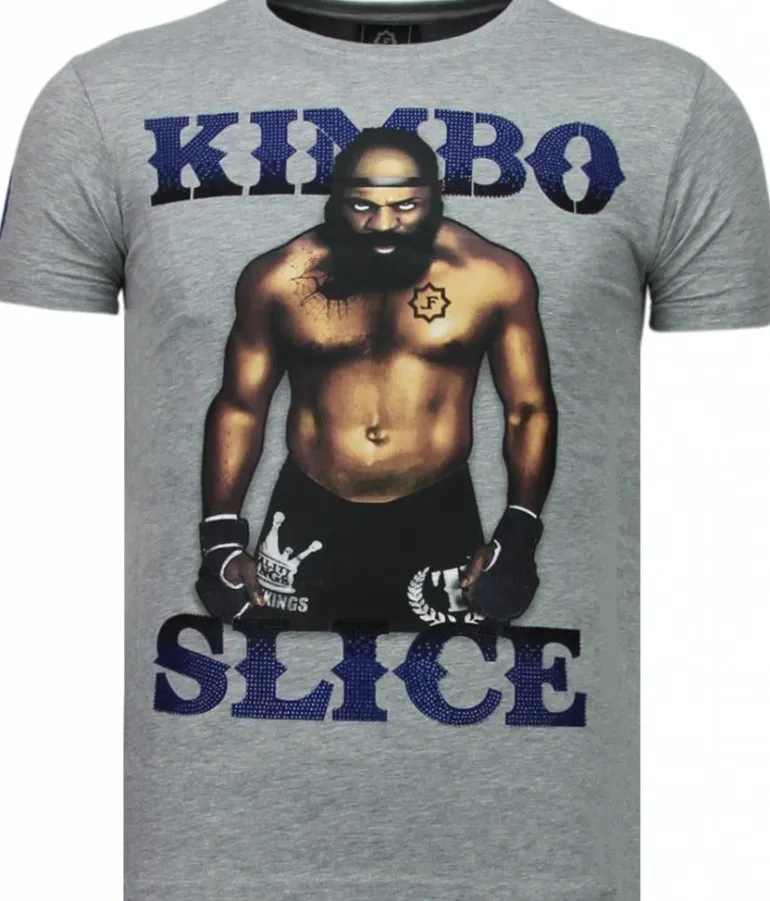 T-shirt Heren - Kimbo Slice - Grijs