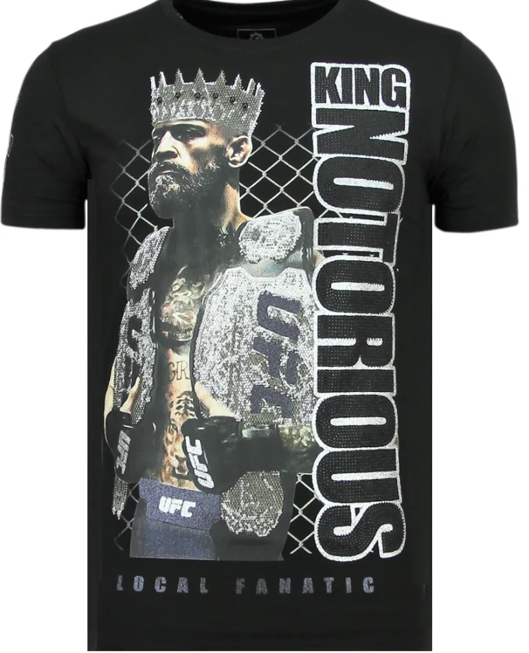 T-shirt Heren - King Notorious - Zwart