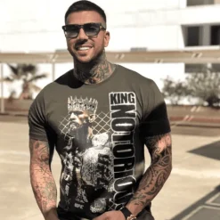 T-shirt Heren - King Notorious - Groen