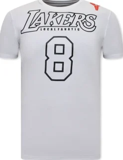 T-shirt Heren - Lakers Bryant 8 - Wit