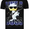 T-shirt Heren - Like A Boss - Zwart