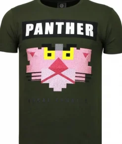 T-shirt Heren - Lookin' For A Cougar - Groen