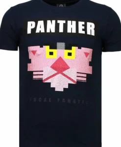 T-shirt Heren - Lookin' For A Cougar - Blauw