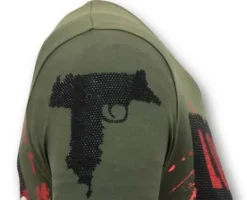 T-shirt Heren - Los Jefes De Narcos - Groen