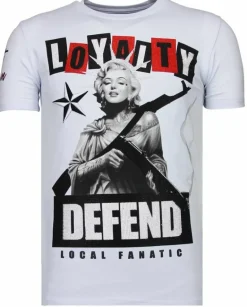 T-shirt Heren - Loyalty Marilyn - Wit