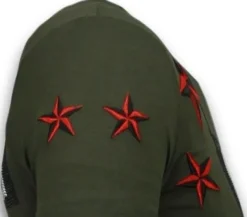 T-shirt Heren - Marilyn Rockstar - Groen