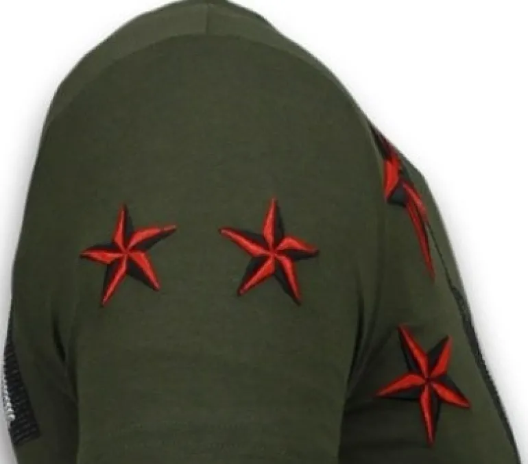 T-shirt Heren - Marilyn Rockstar - Groen