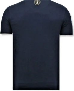 T-shirt Heren - Mario Neon - Blauw