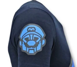 T-shirt Heren - Mario Neon - Blauw