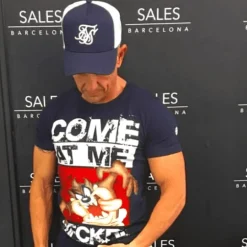 T-shirt Heren - MFCKR! - Blauw